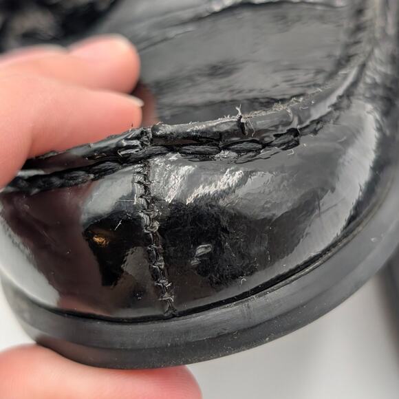 Munro Gryffin Bit Loafer Shoes Moc Toe Women's Leather Black Size US11M EU41.5 - Picture 6 of 15